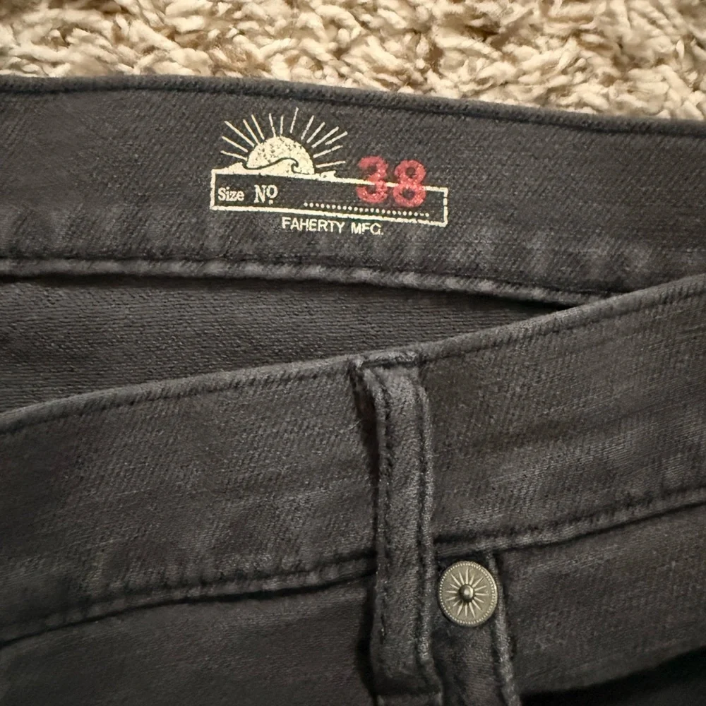 Faherty Men's Stretch Terry 5 Pocket Pants Slate Grey Size 38 - Picture 6 of 6